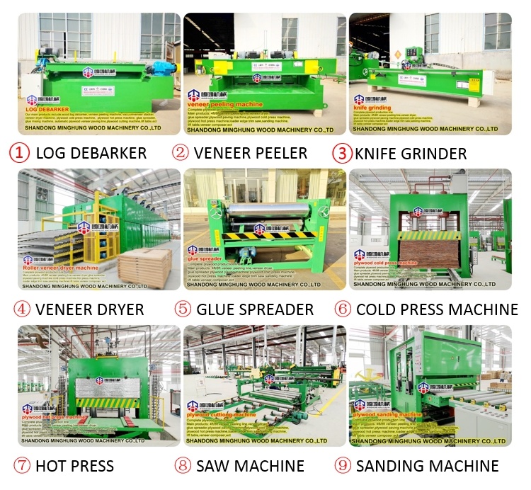 Mesin Press Panas Veneer Wajah untuk Mesin Pembuat Kayu Lapis