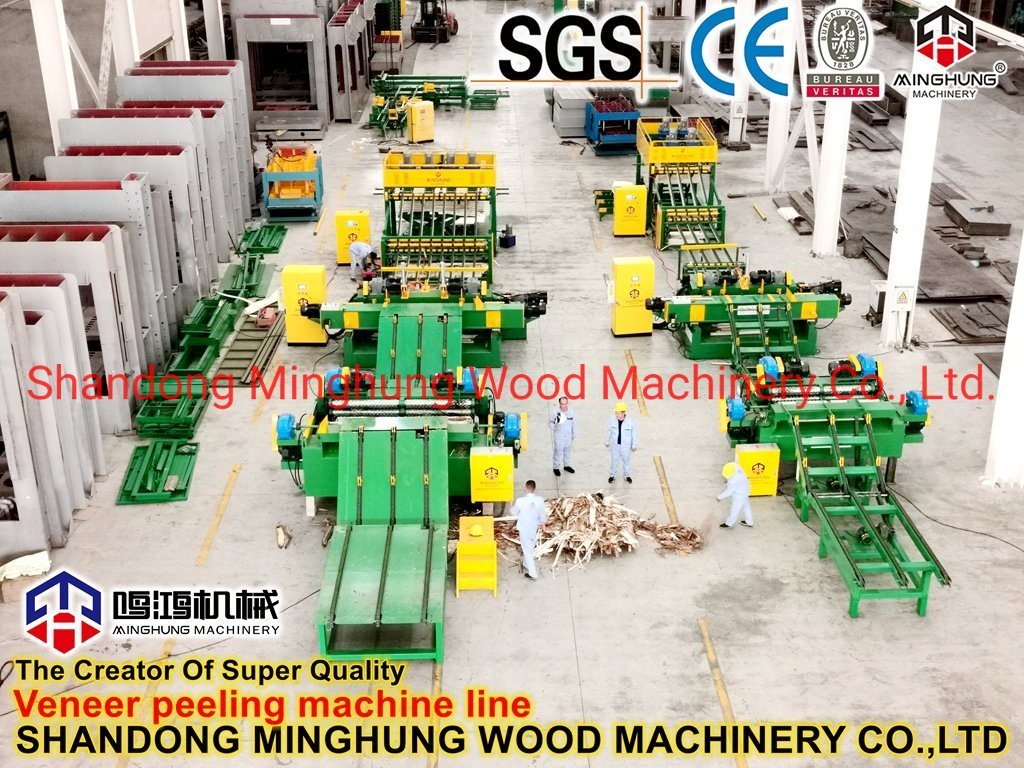 Holzstamm-Furnier-Fertigungslinie für die Sperrholzproduktion