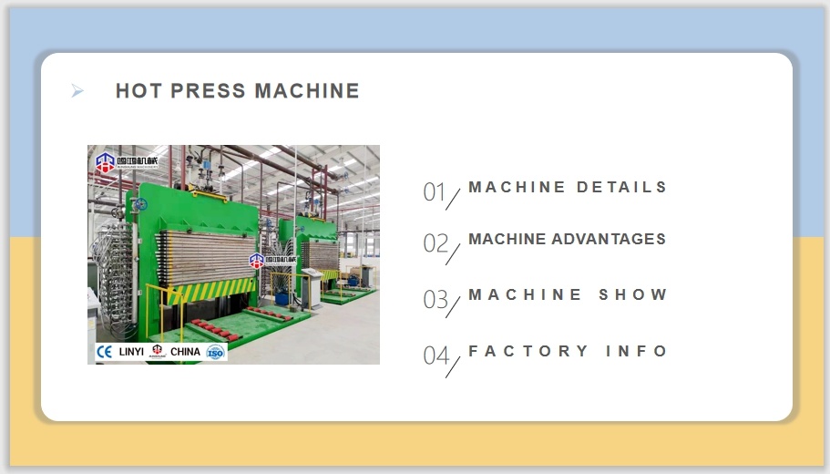 Filmbeschichtetes Sperrholz Heißpressmaschine Furnierpresse