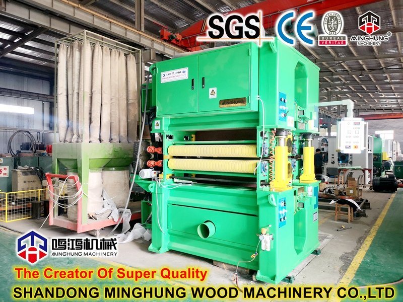Accurate Double Sides Calibrating Sanding Machine for Woodworking Plywood Machine