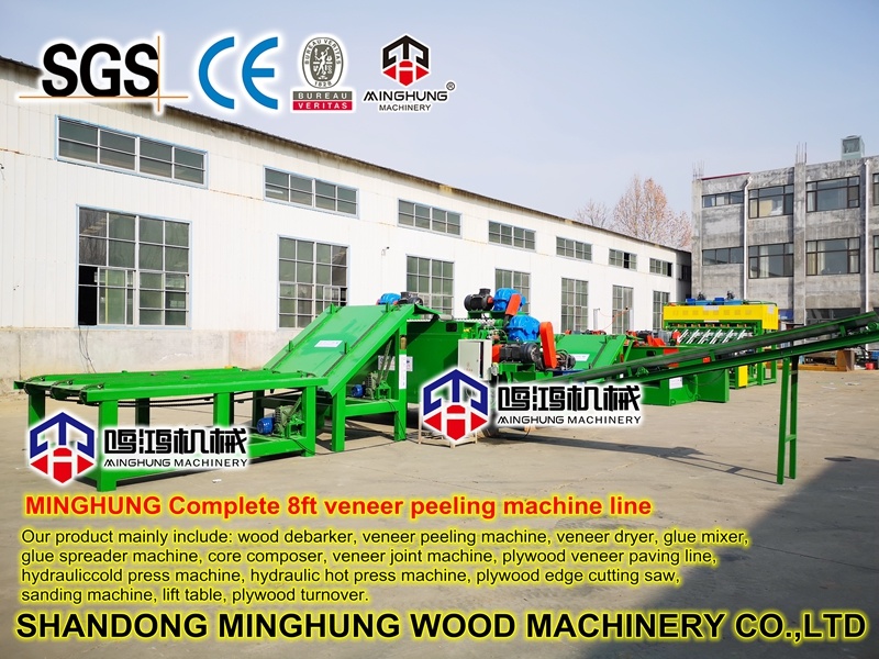 Mesin Pengupas Veneer Spindle Less