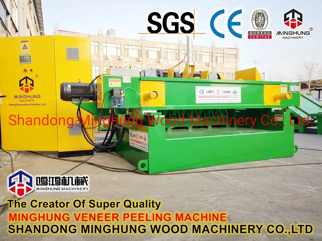 Spindleless Rotary Log Debarking Rounding Peeling Machine untuk Veneer Mill