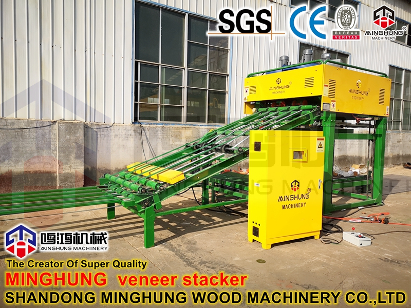 veneer stacking machine processing 
