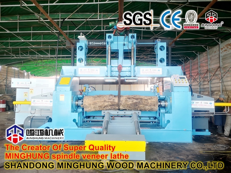 Wood Veneer Peeler Spindle Peeling Machine for Plywood Face Veneer