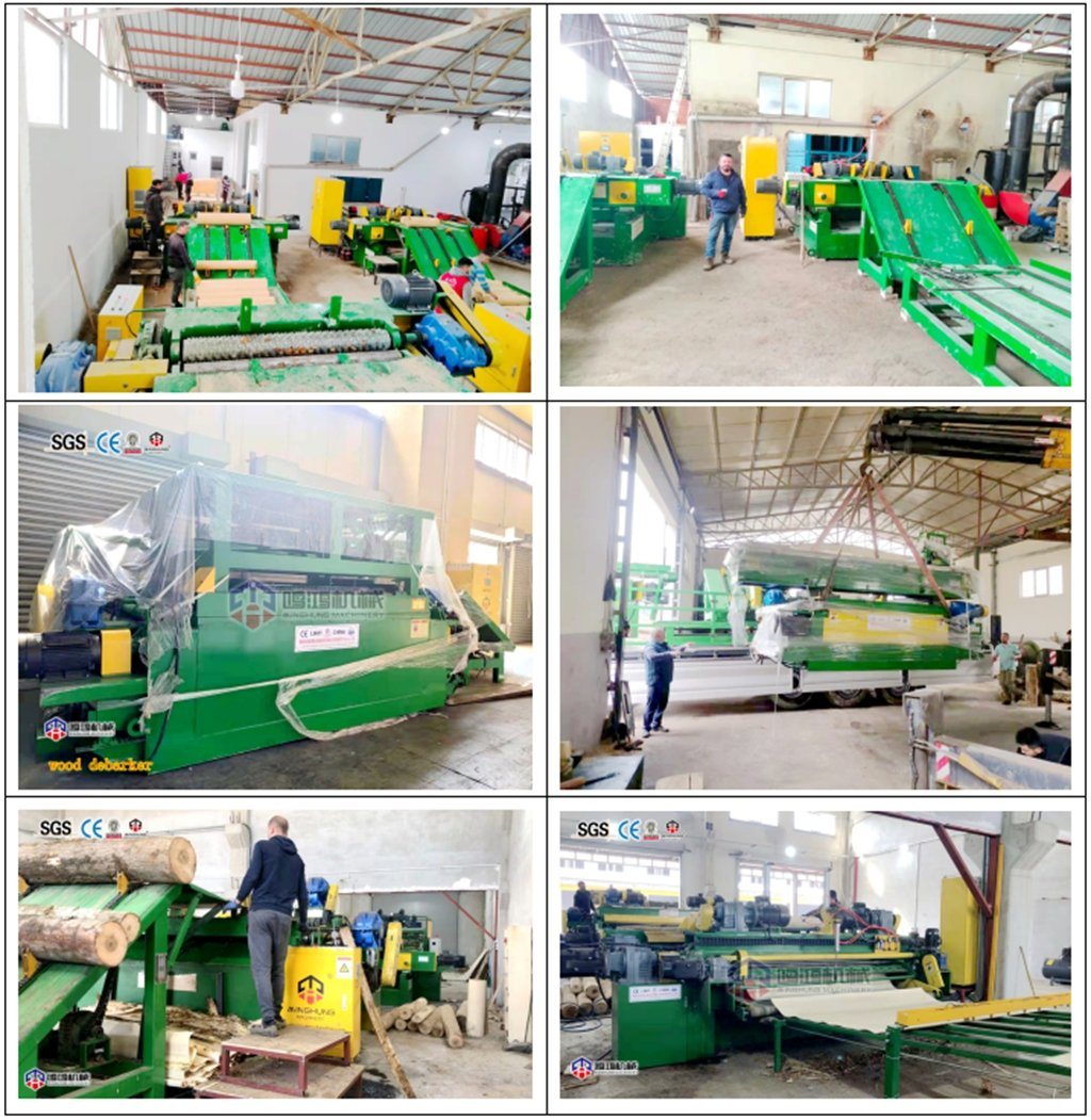 Mesin Debarking Veneer Kayu Kuat CNC untuk Inti Veneer Kayu Lapis