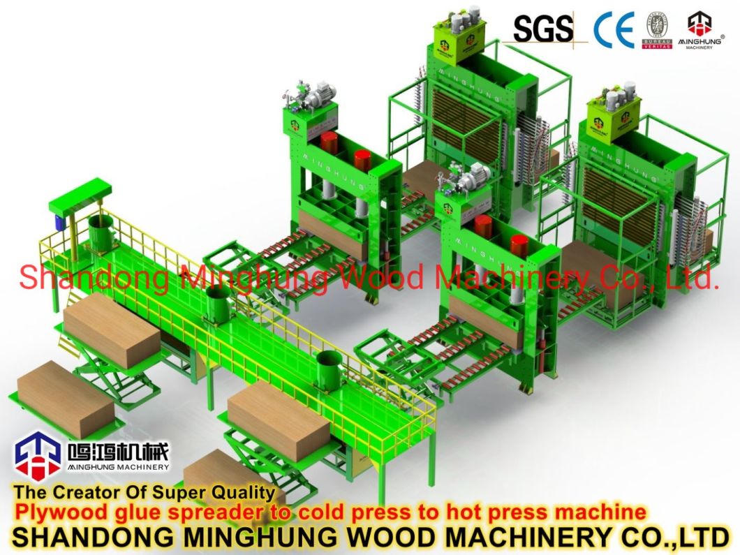Machine de fabrication de contreplaqué à chaud