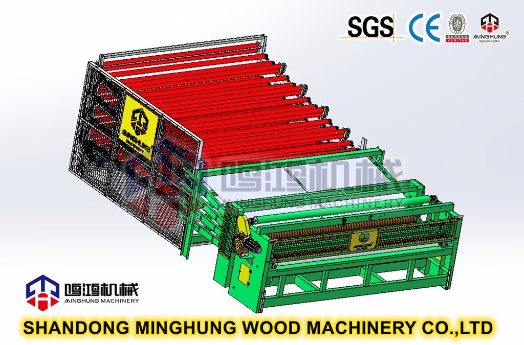 Mesin Woodworking Core Veneer Roller Dryer Machine