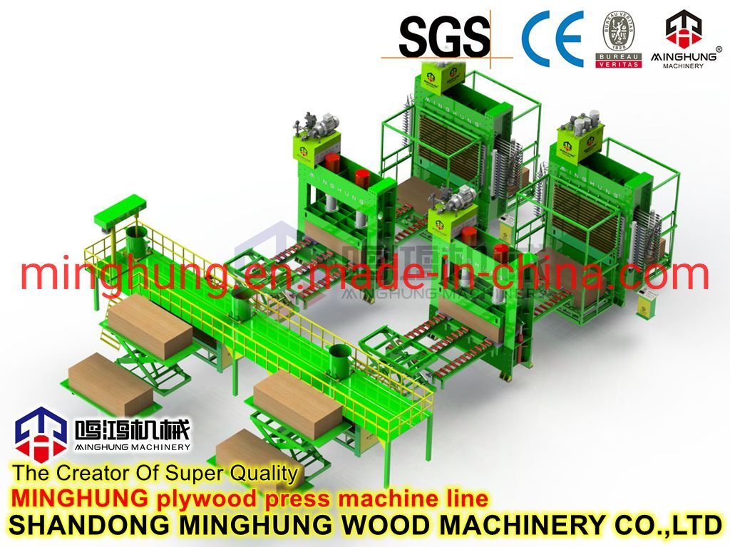 Hydraulische Heißpressmaschine für Holzbearbeitungsmaschinen für Sperrholzfurniere