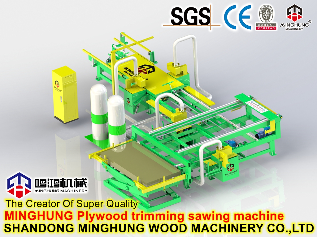Plywood Sizing Cutting Trimming Machine for Plywood Manufacturing