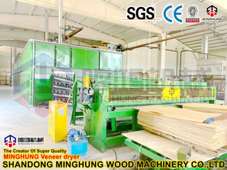 plywood veneer sheets drying 