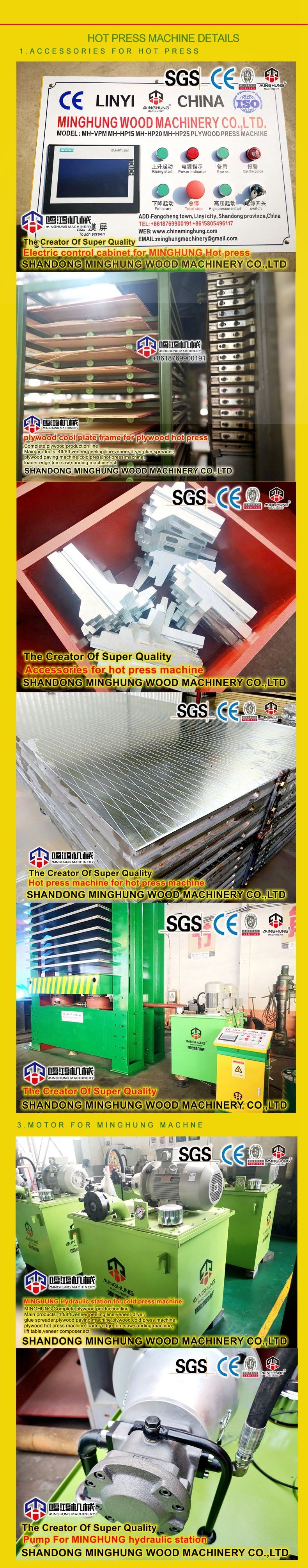 Mesin Hot Press Plywood untuk Plat Baja Internasional