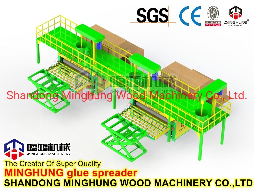 Holzbearbeitungs-Rollen-Kleber-Verteiler-Verteilmaschine