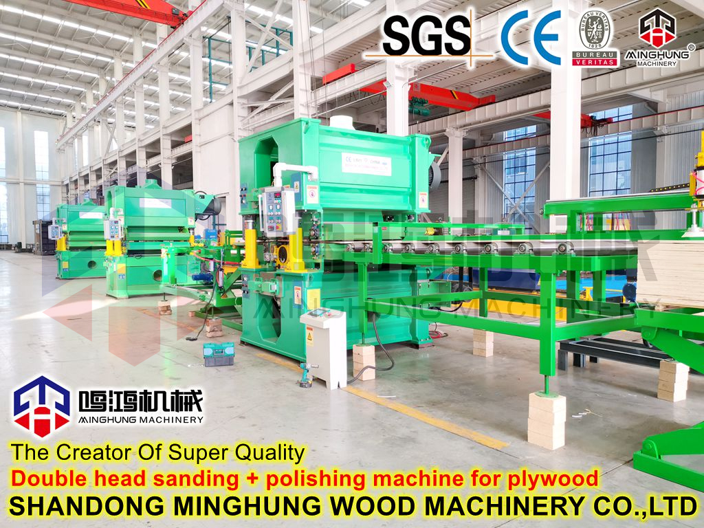 Two Heads Sanding Machine with Good Sanding Belt