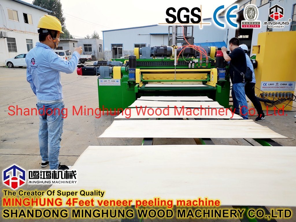 Veneer Production Veneer Peeling Machine for Poplar Peeled Veneer Sheet