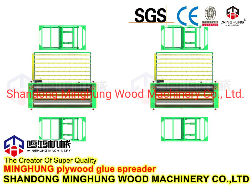 4feet 8feet Four Rollers Glue Coating Machine for Plywood Veneer