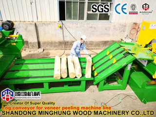 Wood Log Transporter for Veneer Machine