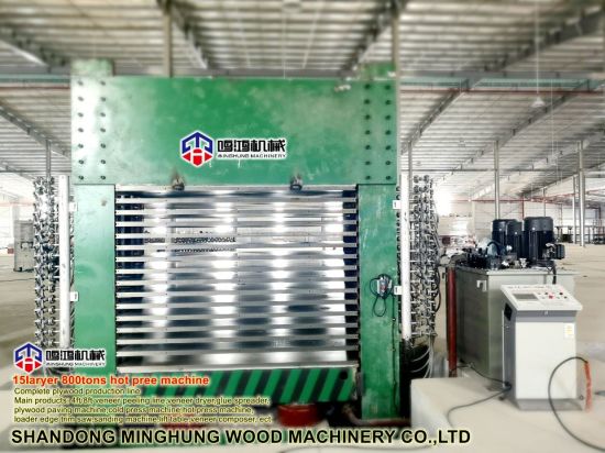 Hydraulic Plywood Hot Press with Thick Hot Platen for Woodworking