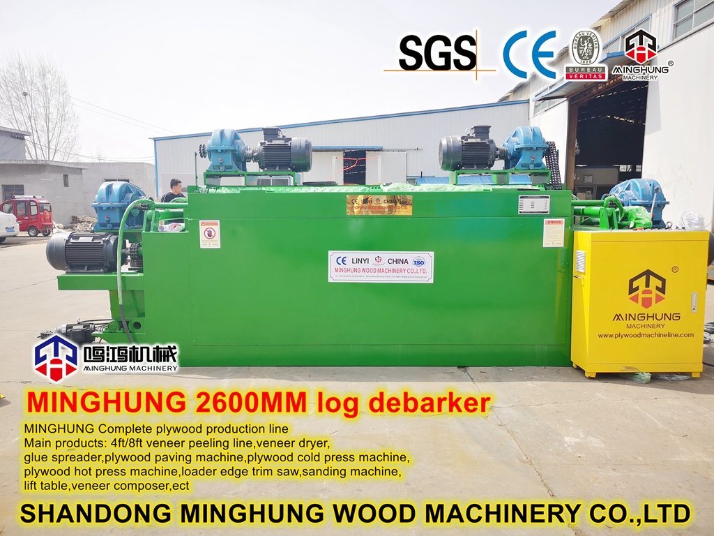 Wood Log Debarking Machine for Processing Eucalyptus Beech Birch Poplar