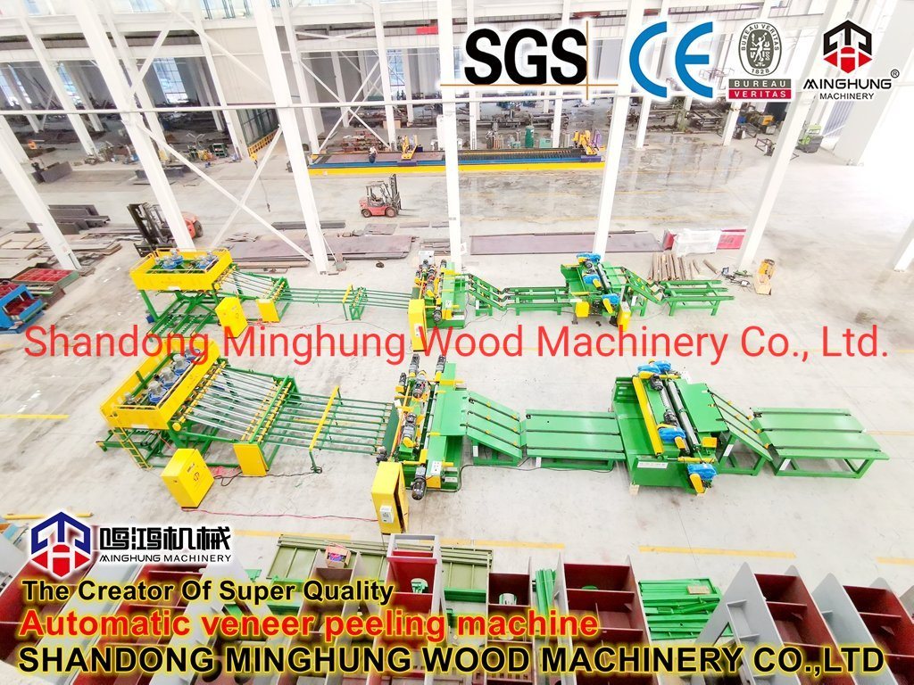 Spindleless 8feet Wood Log Veneer Peeling Cutting Machine untuk Mesin Pembuat Produksi Kayu Lapis Dari Pemasok Mesin Cina