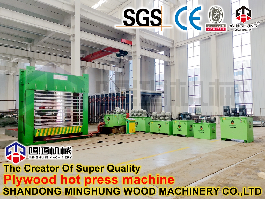 10layers Melamine Hot Press for Formed Plywood Production