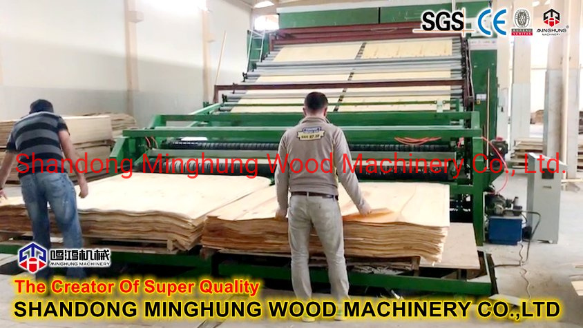 Mesin Pelapis Lem Veneer Kayu Lapis 4 kaki