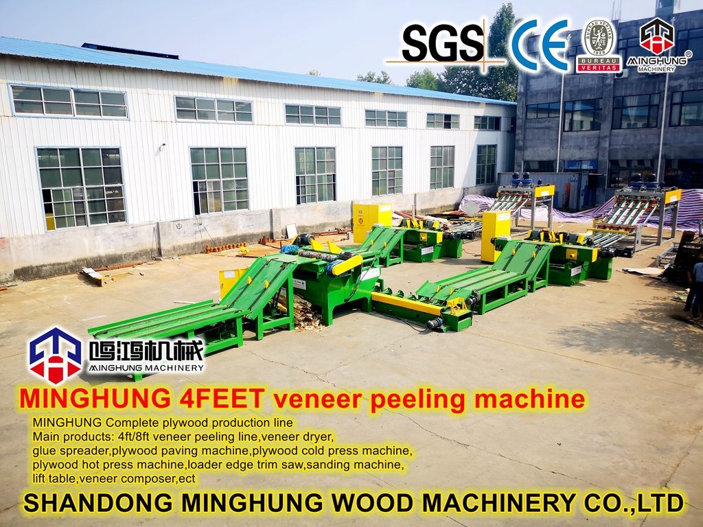8feet Wood Log Processing Machine Mesin Pembuat Veneer