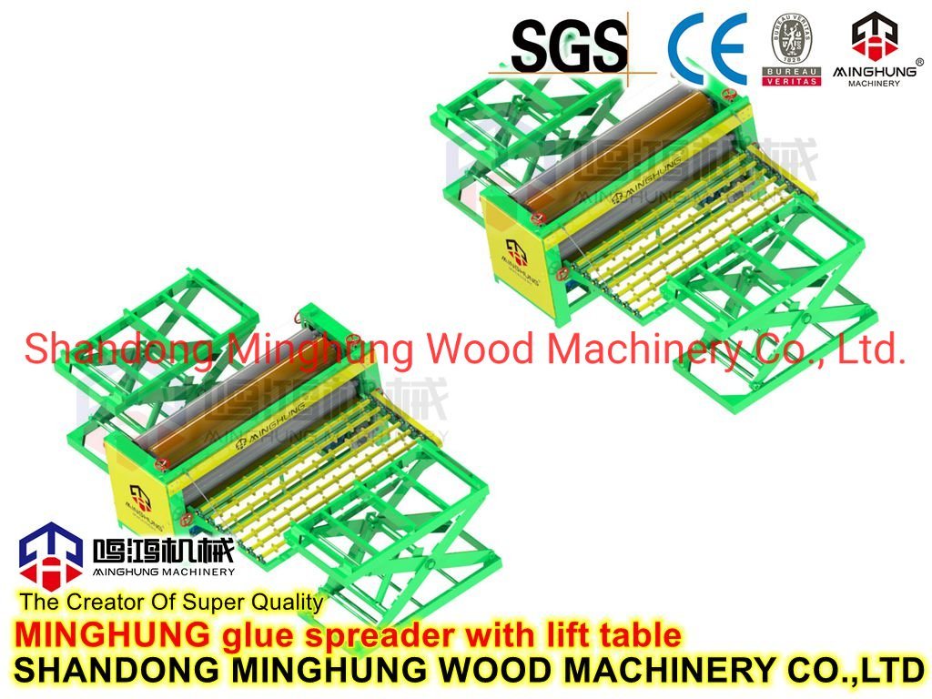 China Veneer Plywood Glue Spreader for Poplar Plywood Manufacturing